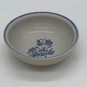Vintage Pfaltzgraff Yorktown Cereal Bowl, Blue and Gray Stonware
